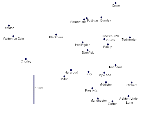 Lancashire Map